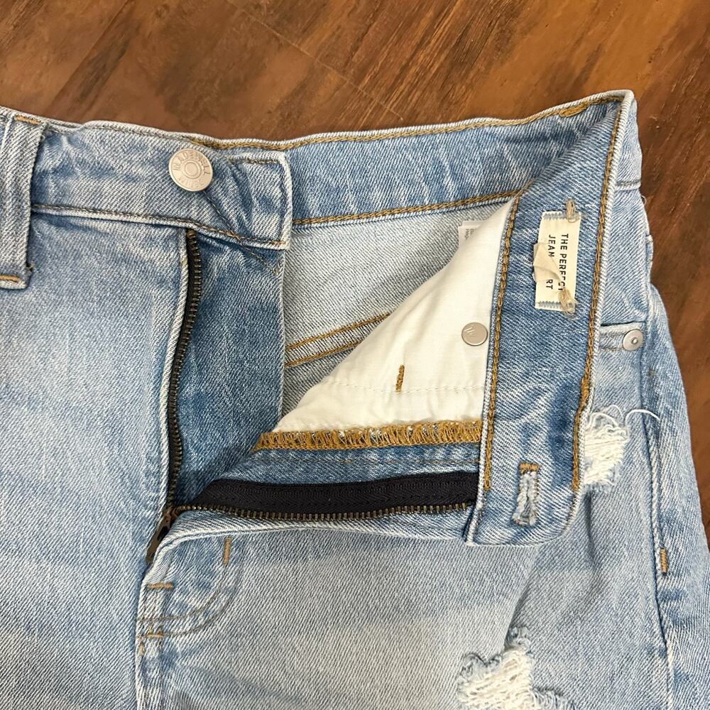 MADEWELL The Perfect Jean Short Blue Distressed Cut Off HR Grunge - Picture 6 of 11